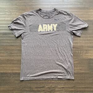 Nike Army Tee Mens Sz Medium Grey Short Sleeve